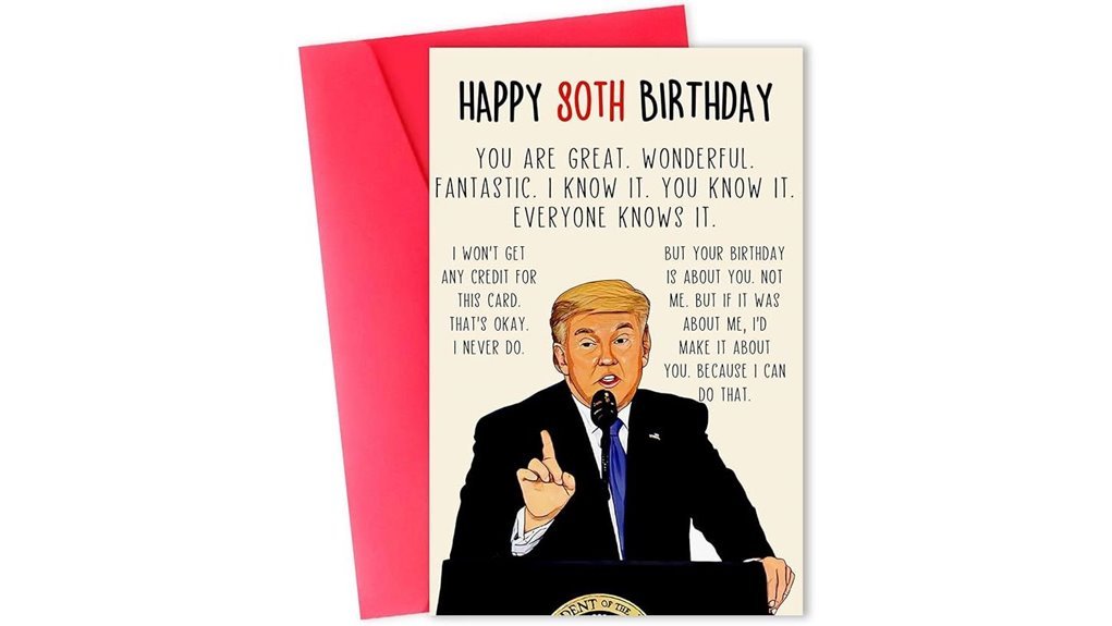 humorous 80th birthday greeting