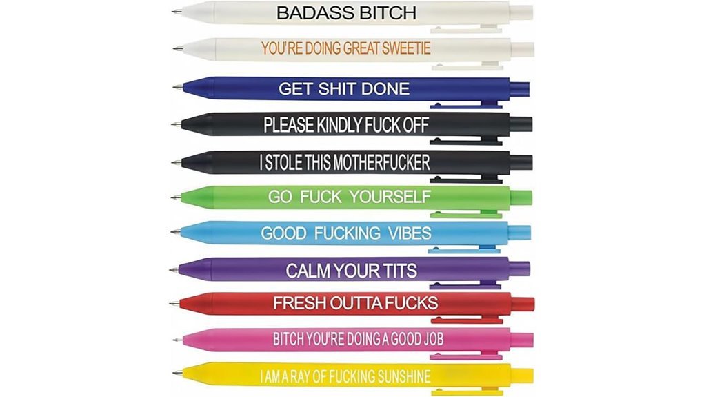 humorous adult swear pens