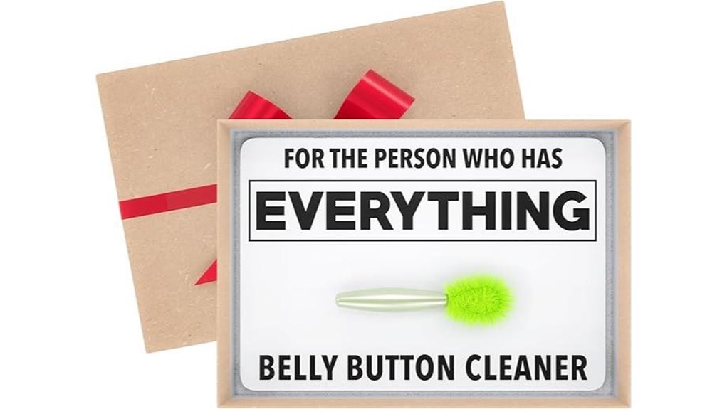 humorous belly button cleaner