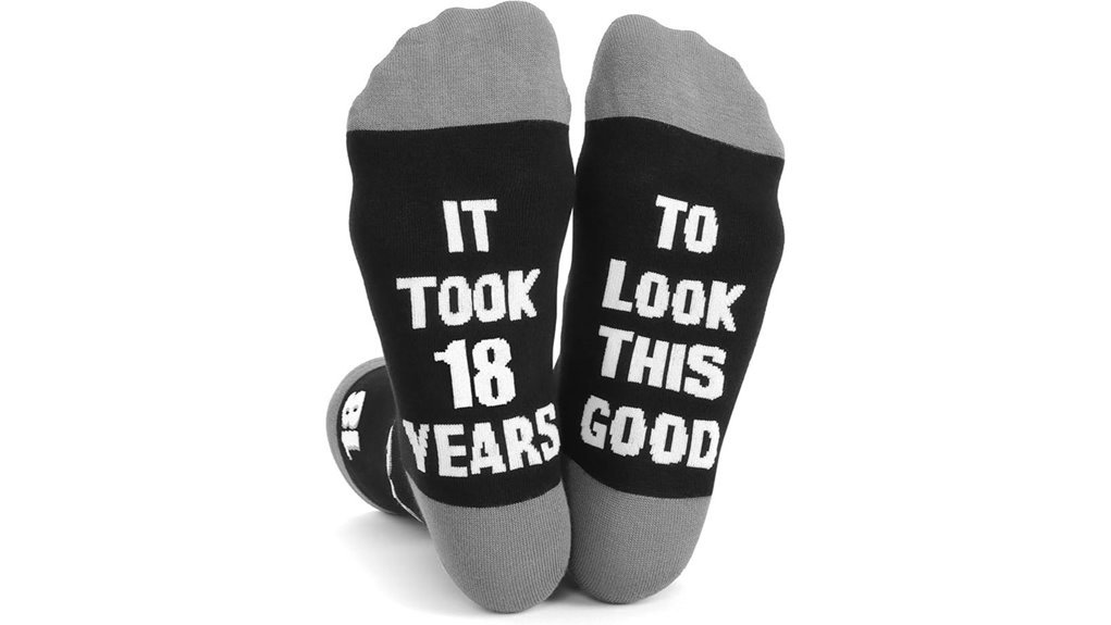 humorous birthday socks