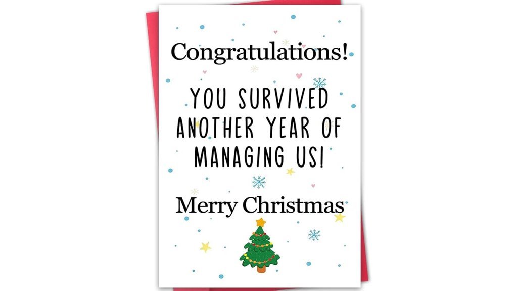 humorous boss holiday card