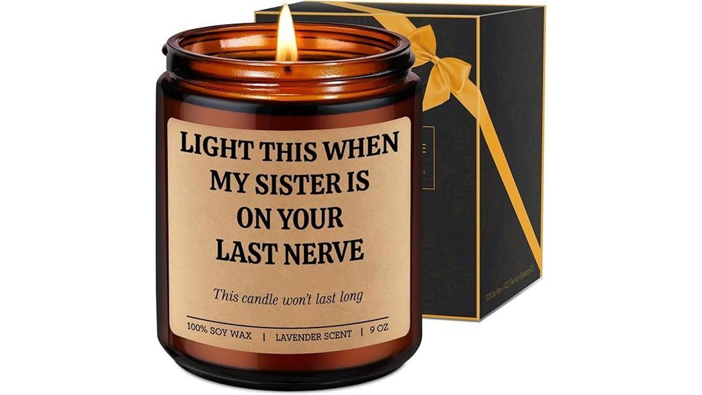 humorous candle gift brother in law