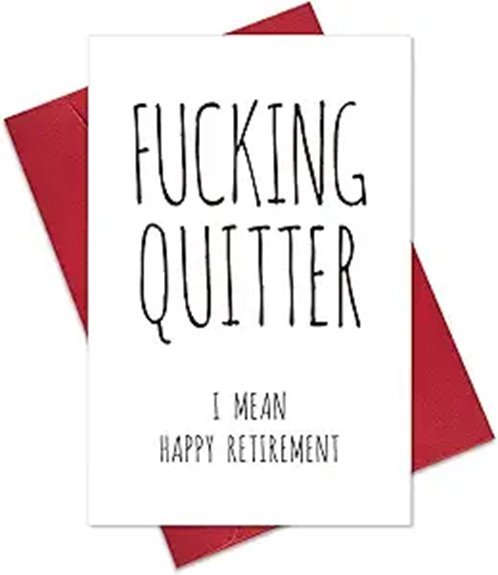 humorous coworker retirement card