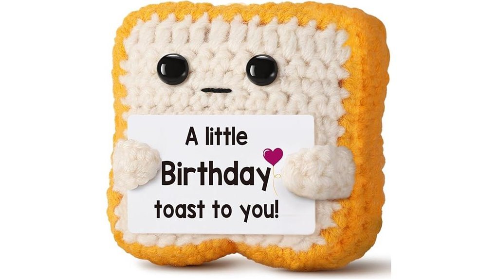 humorous crochet toast gift