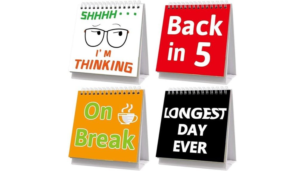 humorous desk sign messages