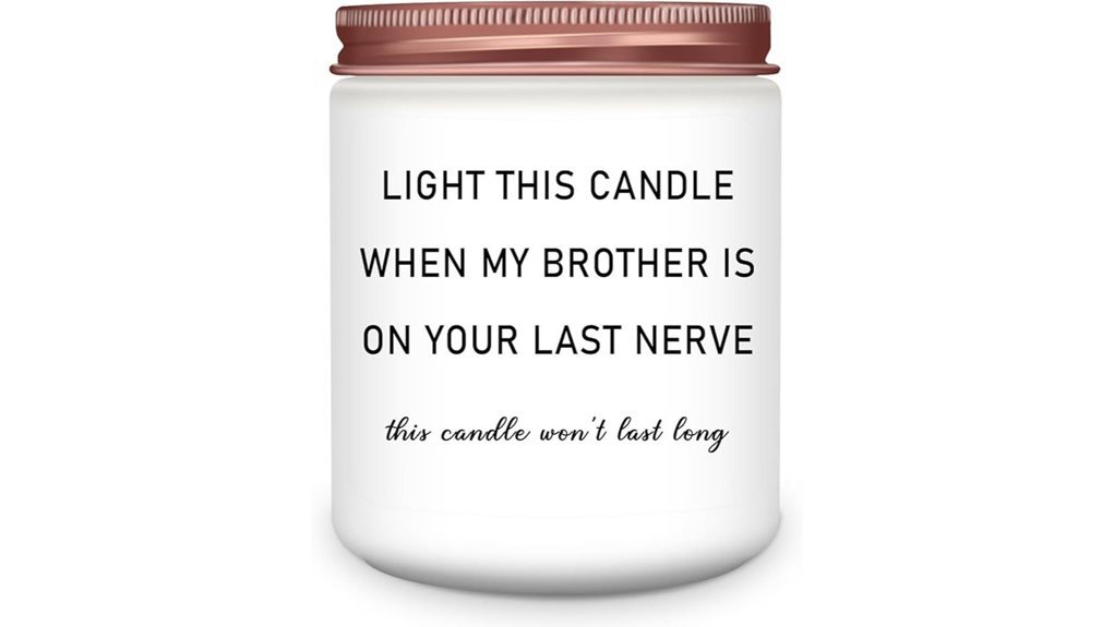 humorous lavender candle gift