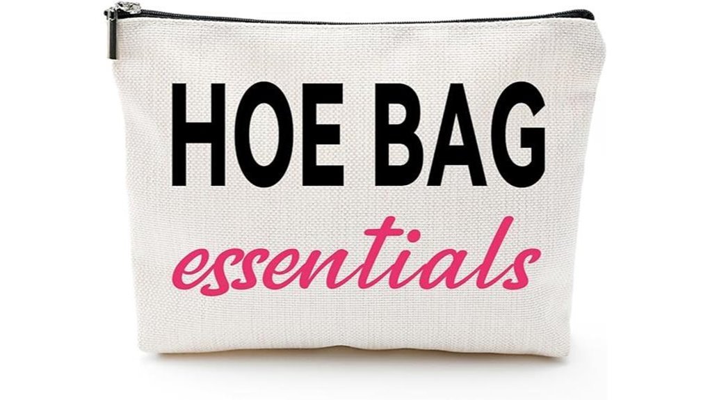 humorous makeup travel bag
