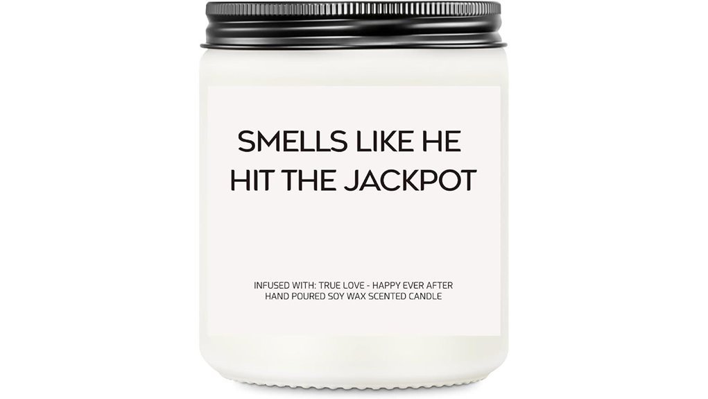 humorous scented bride candle