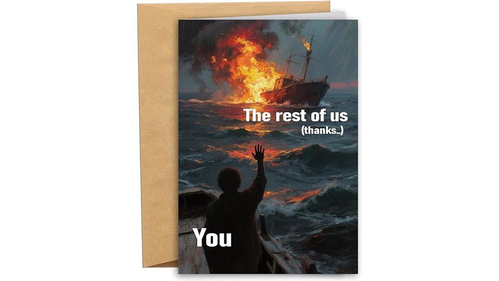 humorous ship sinking farewell