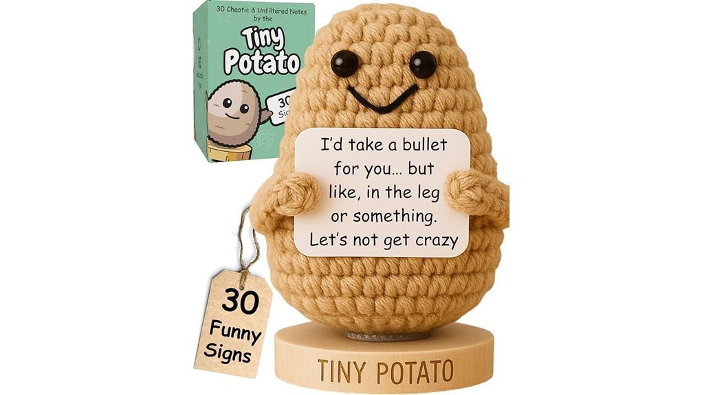 humorous tiny potato gift