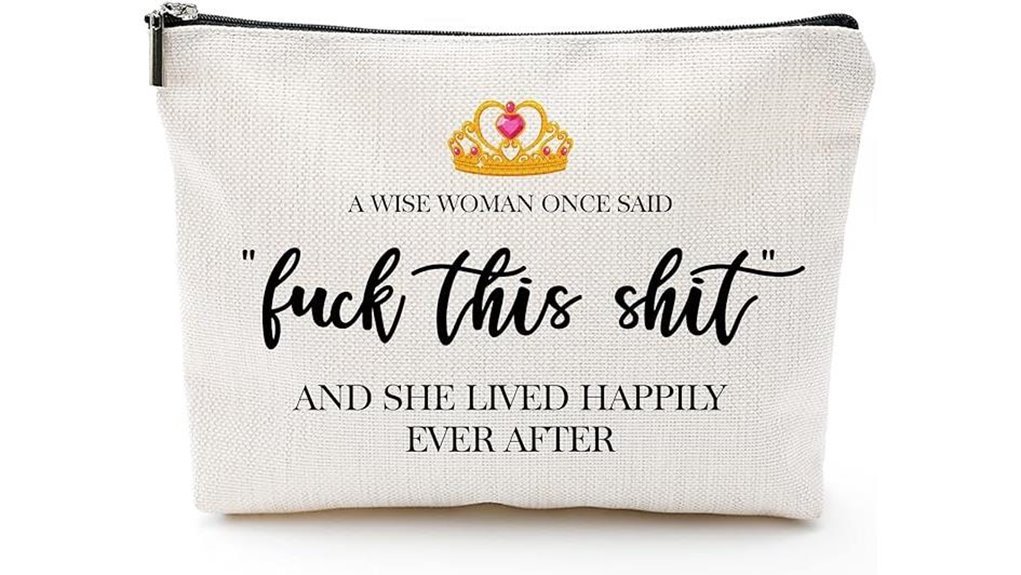 humorous women s makeup organizer