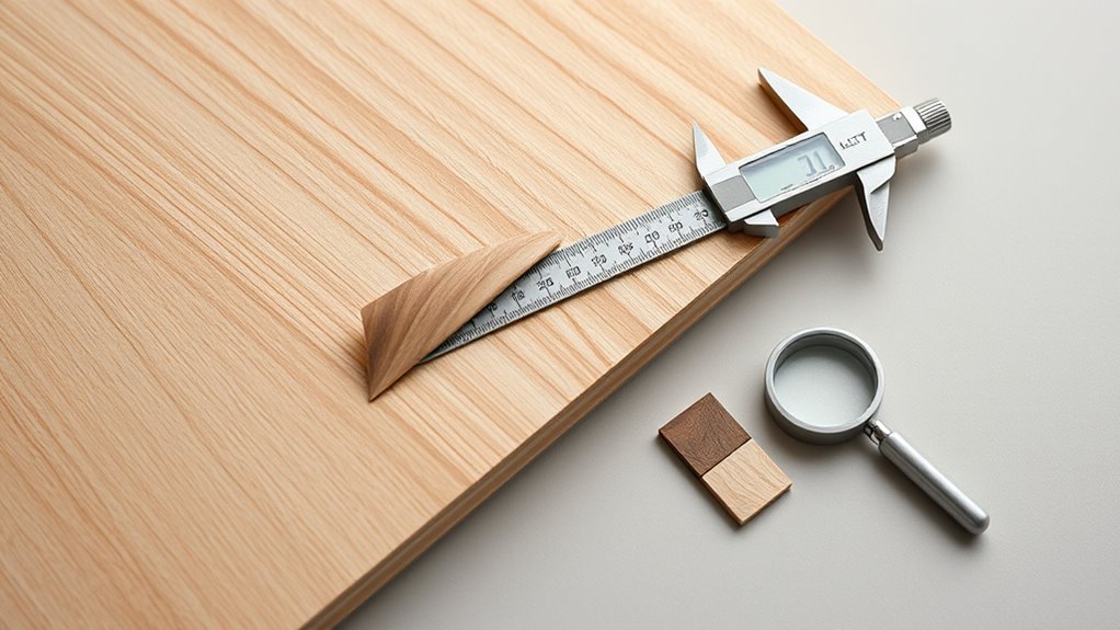 identify veneer type and thickness