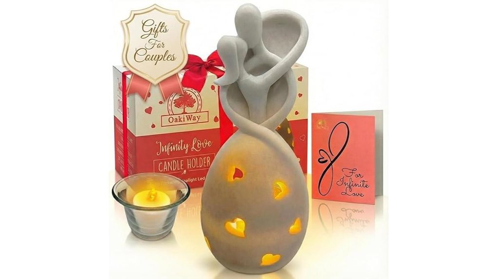 infinity couples led candleholder