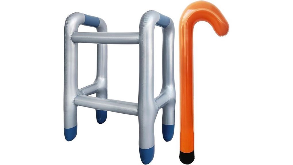 inflatable walker and cane