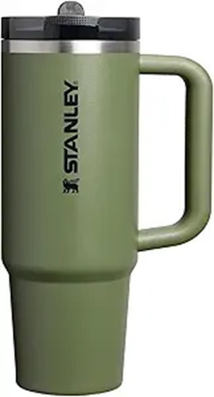 insulated flip straw travel tumbler