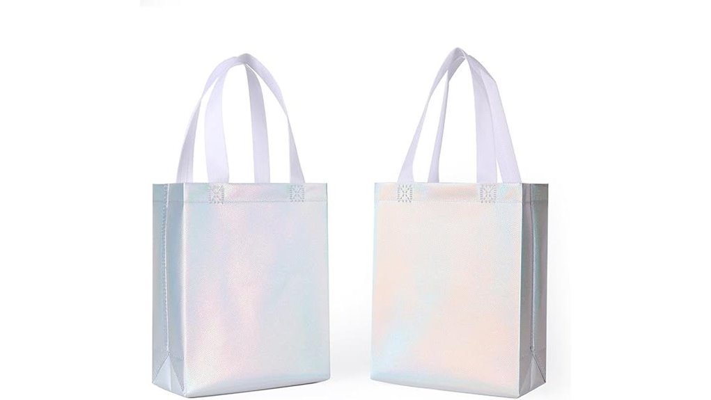 iridescent glossy gift bags