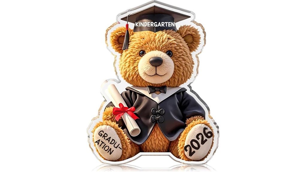 kindergarten graduation acrylic teddy bear