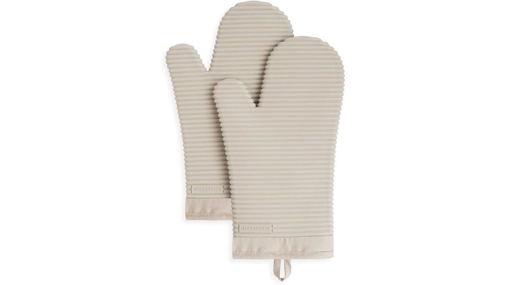 kitchenaid ribbed silicone oven mitts