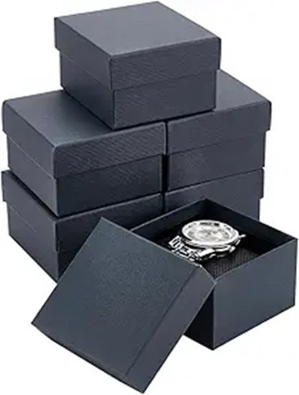 kraft blue watch packaging