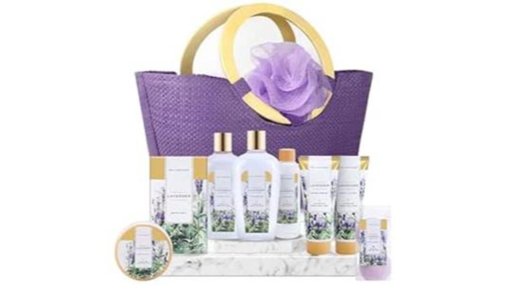lavender bath and body set