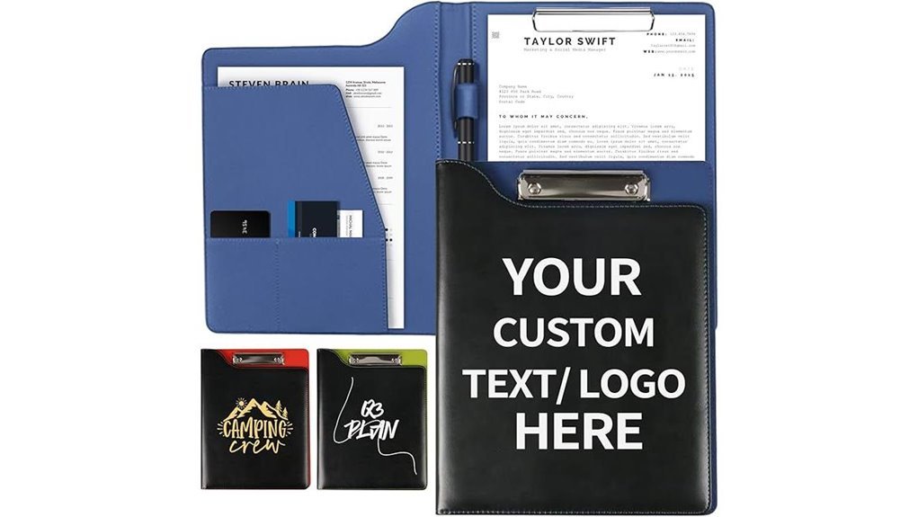 leather business padfolio