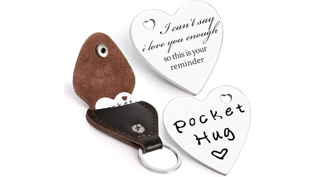 leather keychain pocket hug