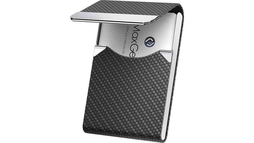 leather rfid business card holder