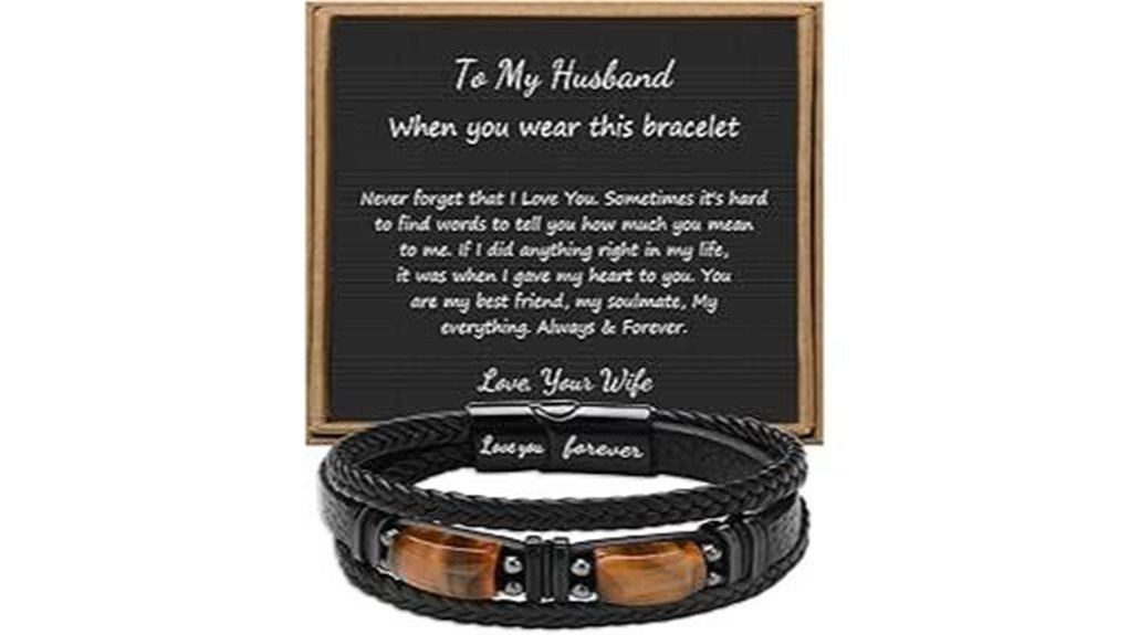 leather tiger eye bracelet