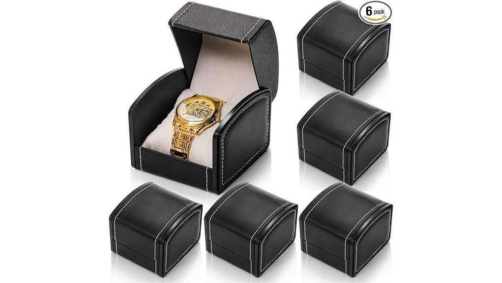 leather watch storage box