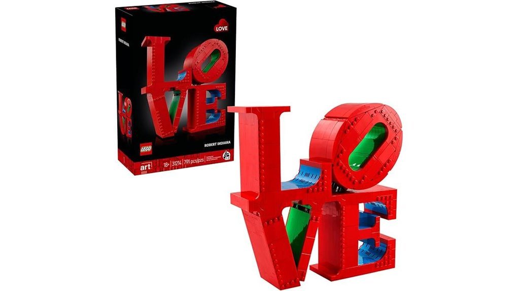 lego art love wall decor