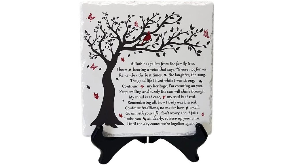 limb fallen sympathy plaque