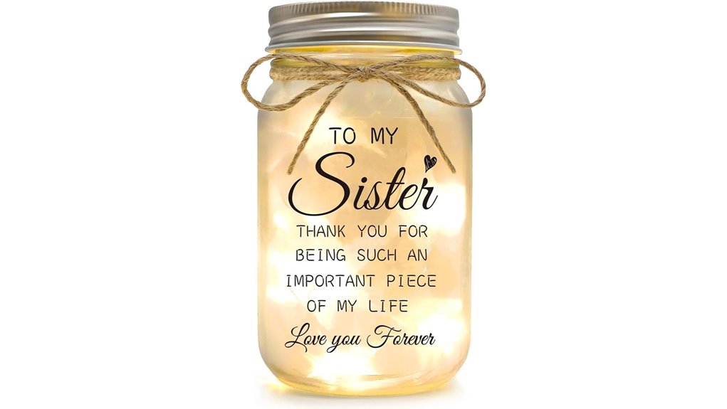 mason jar nightlight gift