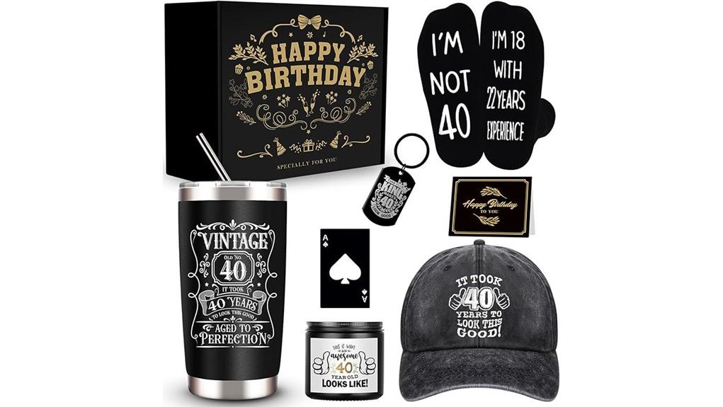 men s 40th birthday box