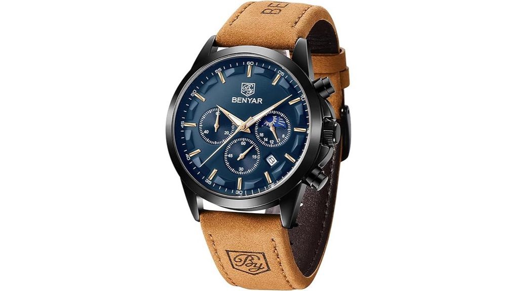 men s quartz chronograph watch