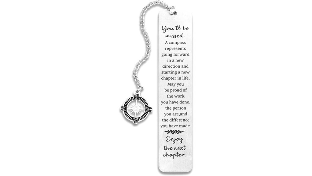 metal bookmark farewell gift