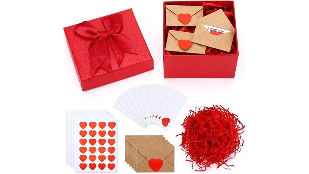 mini love notes with envelopes