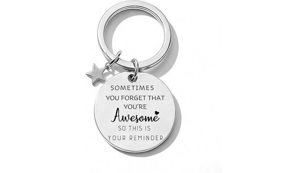 motivational friendship keychain