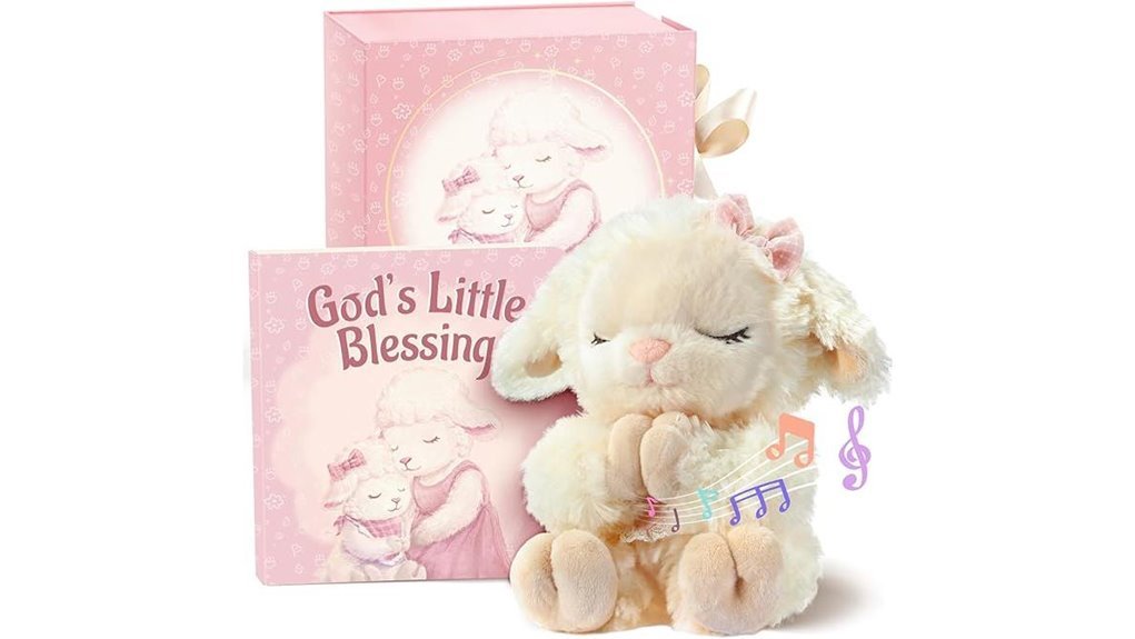 musical lamb baptism gift