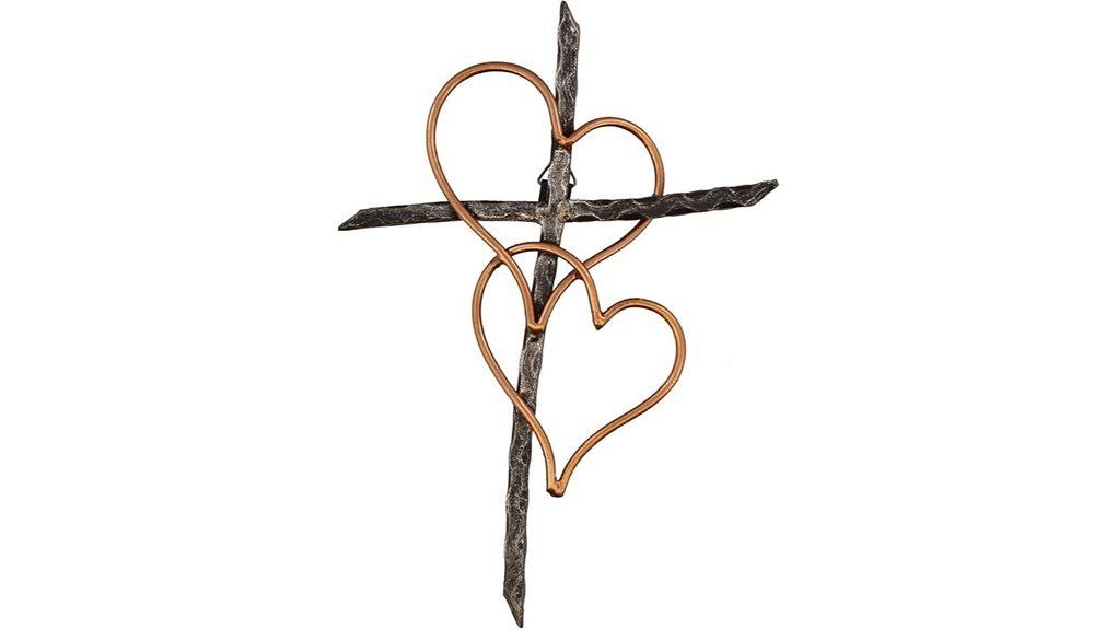 old river entwined metal cross