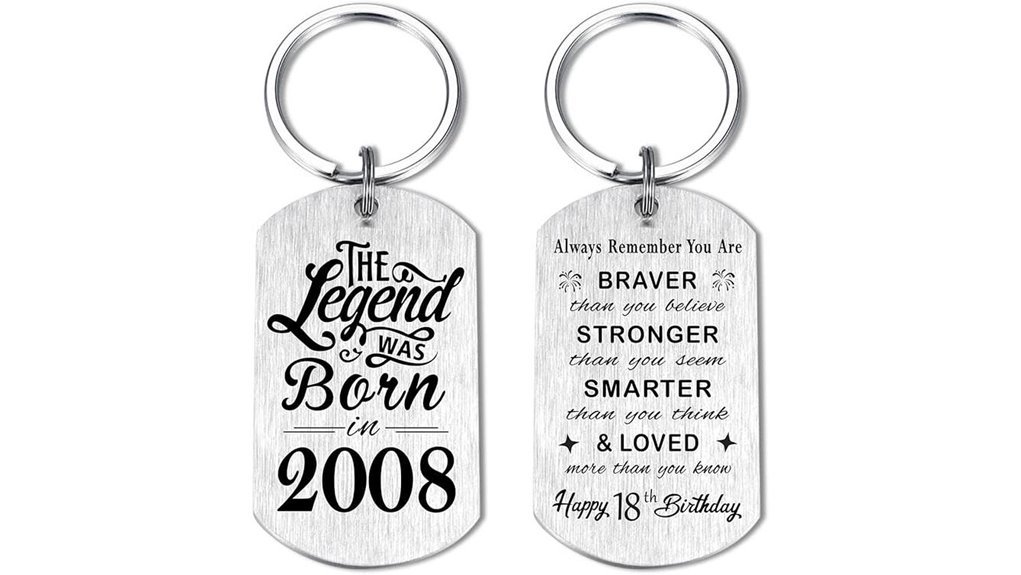 personalized birthday keychain