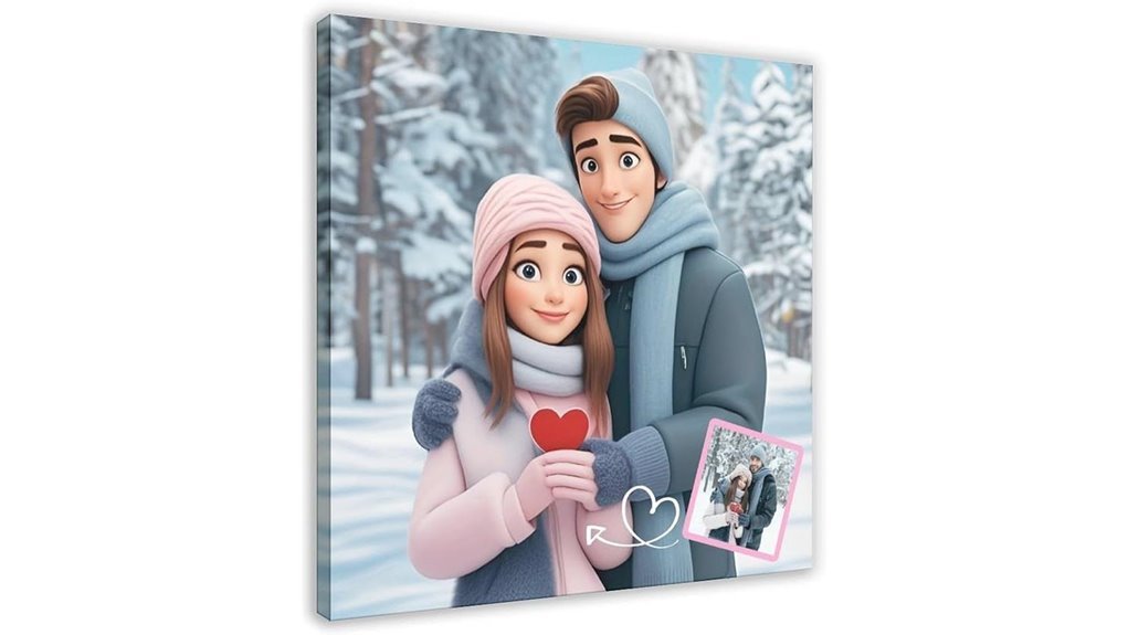 personalized cartoon canvas art