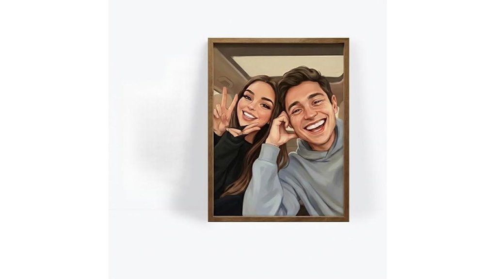 personalized cartoon wall art