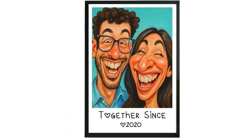 personalized couple wall art