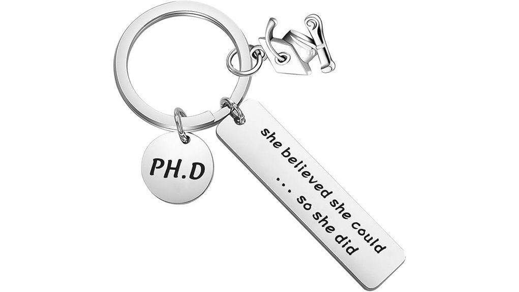 phd graduation keychain
