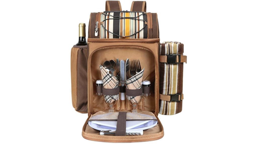 picnic backpack for two