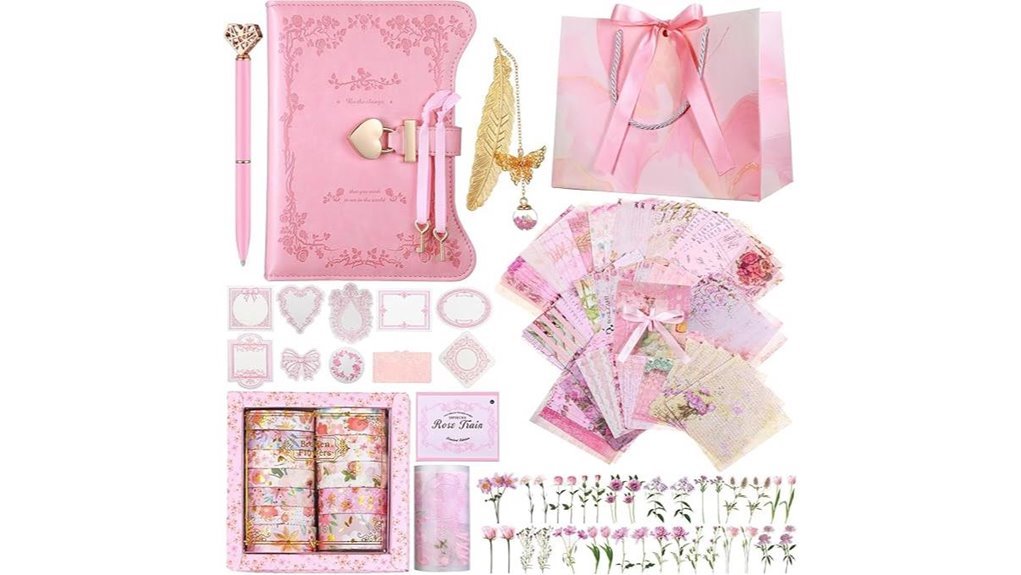 pink diy journal kit