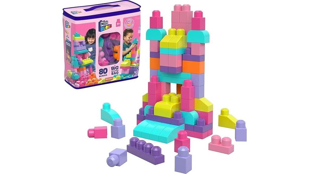 pink toddler building set