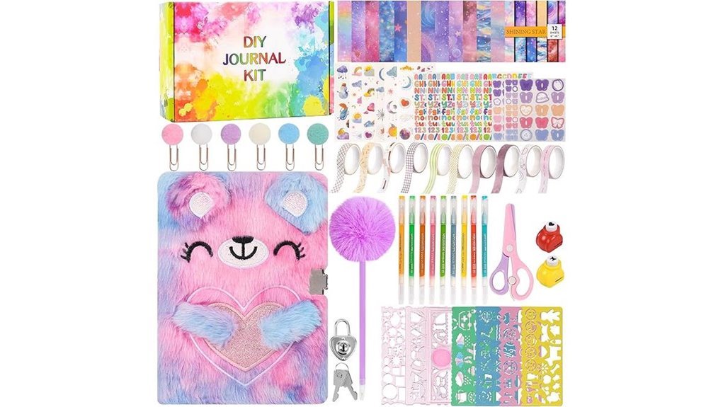 plush bear travel journal