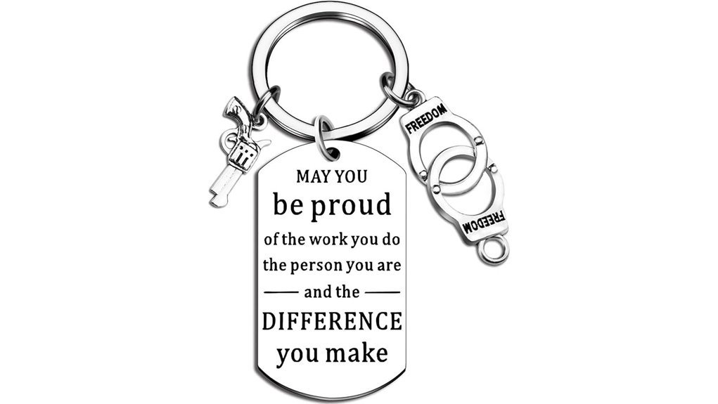 police appreciation keychain