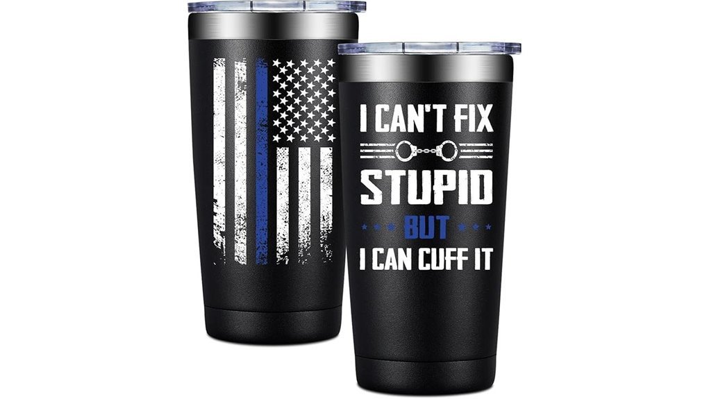 police officer tumbler gift